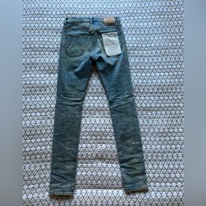 Purple Brand P001 Low Rise Skinny Jean Light Blue Vintage